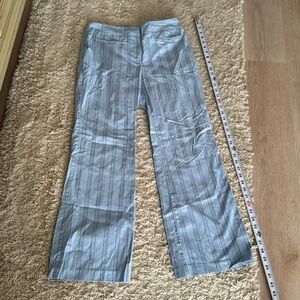 NY&C blue striped capri pants. Excellent condition, just wrinkled. 10.